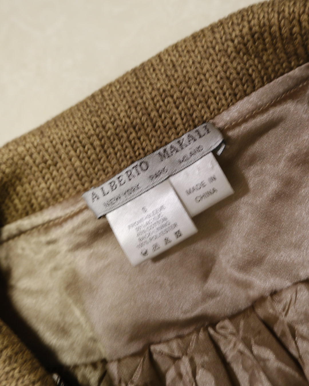 Alberto Makali Latte Leopard Patchwork Cardigan