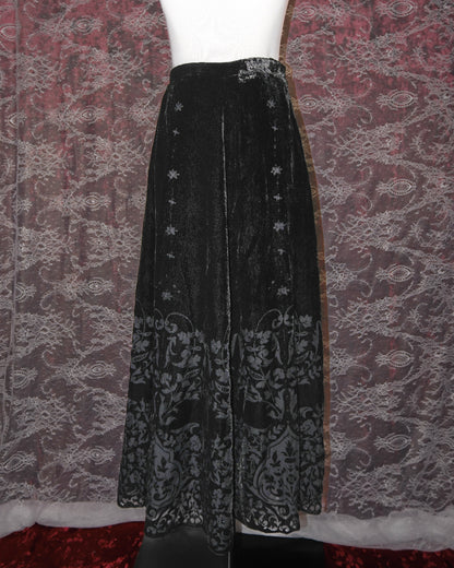 Dark Vampire Velvet Maxi Skirt