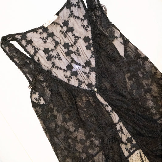 [axes femme] Dystopian Lace Vest Outer