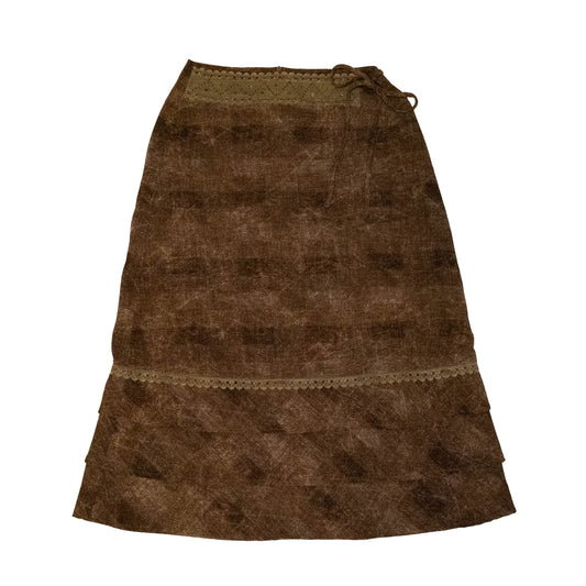 Dune Plaid Midi Skirt