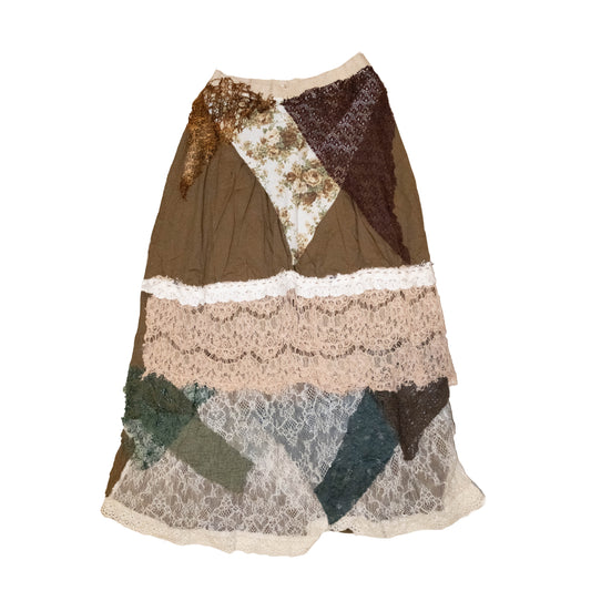 Remake Patchwork Maxi Skirt