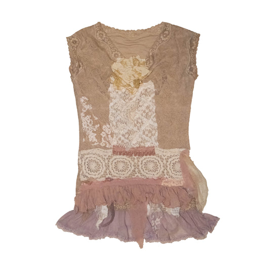 Remake Pink Blossom Vest